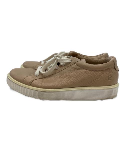 ECCO（エコー）ECCO (エコー) SOFT 60 WOMENS SNEAKER ベージュ サイズ:23.5㎝の古着・服飾アイテム
