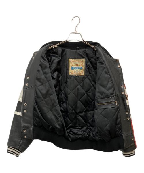 howie&son（ハウイアンドサン）HOWIE&SON (ハウイアンドサン) スカジャン ブラック×レッド サイズ:Mの古着・服飾アイテム