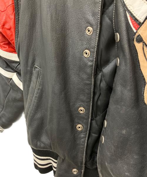 howie&son（ハウイアンドサン）HOWIE&SON (ハウイアンドサン) スカジャン ブラック×レッド サイズ:Mの古着・服飾アイテム