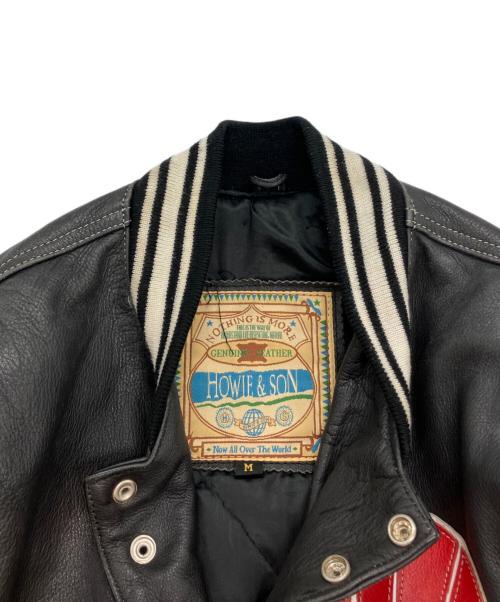 howie&son（ハウイアンドサン）HOWIE&SON (ハウイアンドサン) スカジャン ブラック×レッド サイズ:Mの古着・服飾アイテム