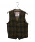 Harris Tweed（ハリスツイード）の古着「チェックベスト」｜ベージュ