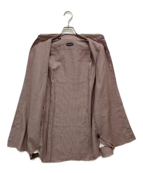 TOM FORD（トムフォード）TOM FORD (トムフォード) チェックシャツ レッド サイズ:Fの古着・服飾アイテム