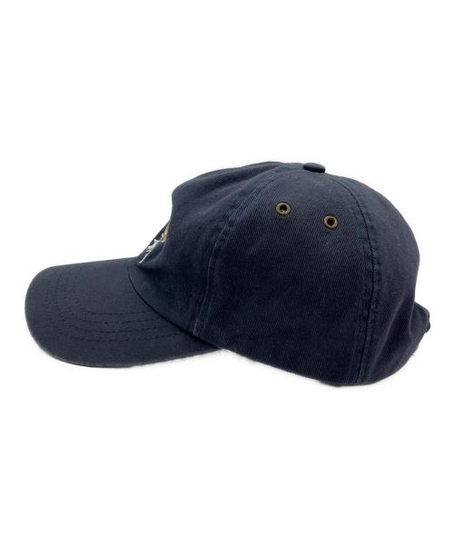 stussy（ステューシー）stussy (ステューシー) 90s’ロゴ刺繍キャップ ネイビーの古着・服飾アイテム