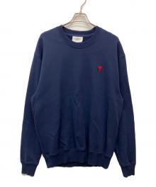 AMI PARIS（アミ パリス）の古着「SMALL RED AMI DE COEUR SWEATSHIRT」｜ネイビー