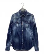 DSQUARED2ディースクエアード）の古着「デニムシャツ」｜インディゴ