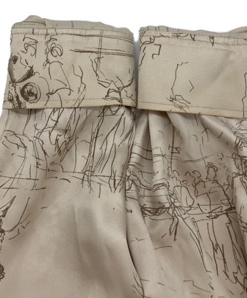 HERMES（エルメス）HERMES (エルメス) 袖セリエボタン乗馬柄シルクシャツ ベージュ サイズ:SIZE42の古着・服飾アイテム