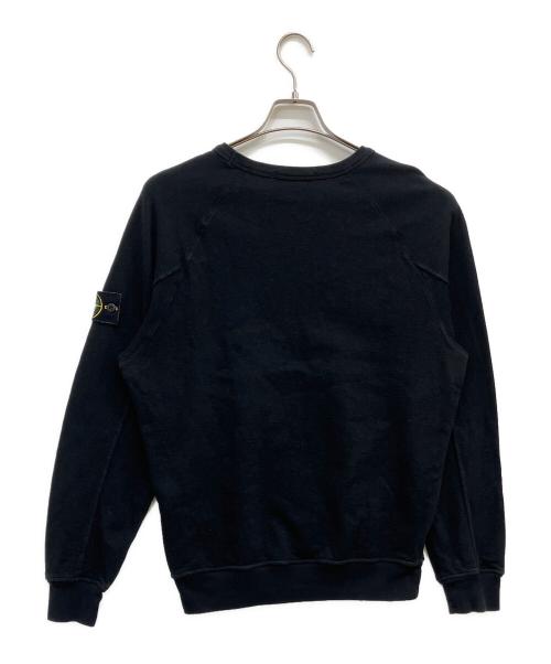 STONE ISLAND（ストーンアイランド）STONE ISLAND (ストーンアイランド) クルーネックスウェット ブラック サイズ:Mの古着・服飾アイテム