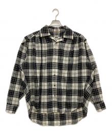 AiE（エーアイイー）の古着「Painter Shirt - Gauze Plaid」｜ホワイト×ブラック