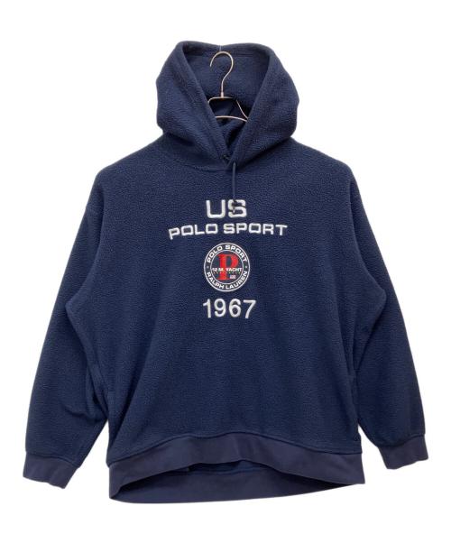 POLO RALPH LAUREN（ポロ・ラルフローレン）POLO RALPH LAUREN (ポロ・ラルフローレン) 12 M. Yacht Callenge Fleece  Hoodie ネイビー サイズ:XXLの古着・服飾アイテム