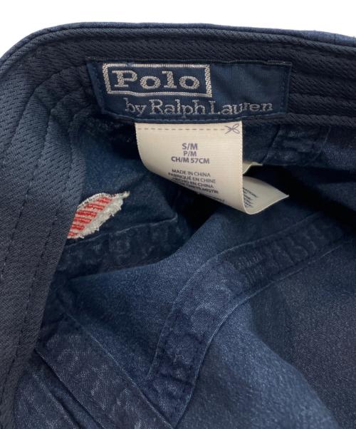 POLO RALPH LAUREN（ポロ・ラルフローレン）POLO RALPH LAUREN (ポロ・ラルフローレン) 1992 Long-Bill Cap ネイビー サイズ:SIZE S/Mの古着・服飾アイテム