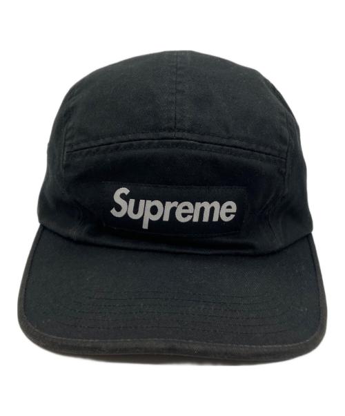 SUPREME（シュプリーム）Supreme (シュプリーム) WASHED CHINO TWILL CAMP CAP ブラックの古着・服飾アイテム