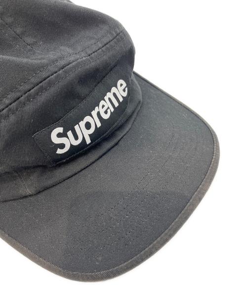 SUPREME（シュプリーム）Supreme (シュプリーム) WASHED CHINO TWILL CAMP CAP ブラックの古着・服飾アイテム