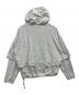 neith tokyo (ネイス) Layered Crush Hoodie グレー サイズ:F：18000円