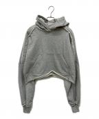 THEREDTHREADザレッドスレッド）の古着「S open shoulder hoodie」｜グレー