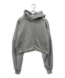 THEREDTHREAD（ザレッドスレッド）の古着「S open shoulder hoodie」｜グレー