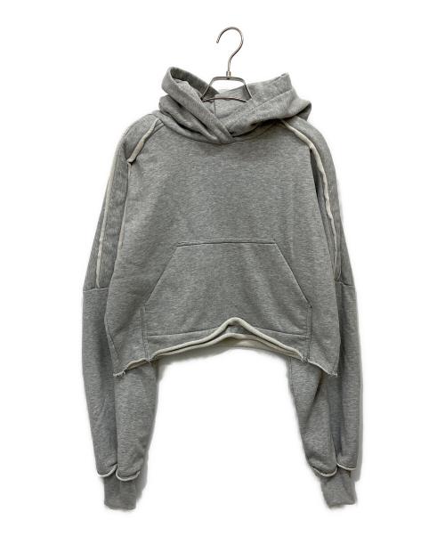 THEREDTHREAD（ザレッドスレッド）THEREDTHREAD (ザレッドスレッド) S open shoulder hoodie グレー サイズ:Fの古着・服飾アイテム