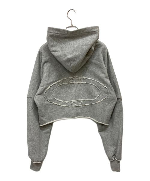 THEREDTHREAD（ザレッドスレッド）THEREDTHREAD (ザレッドスレッド) S open shoulder hoodie グレー サイズ:Fの古着・服飾アイテム