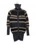 中古・古着 Vivienne Westwood RED LABEL (ヴィヴィアンウエストウッドレッドレーベル) モヘア混ウールカーディガン ブラック×グレー サイズ:1：13000円