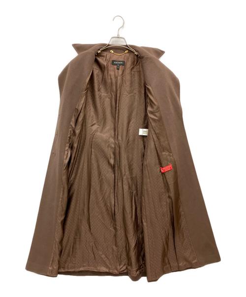 ESCADA（エスカーダ）ESCADA (エスカーダ) アンゴラ混ウールコート ブラウン サイズ:SIZE38の古着・服飾アイテム