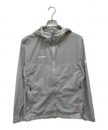 MAMMUT（マムート）の古着「グライダー 2.0 ウィンドブレーカー フーデッド ジャケット」｜ライトグレー