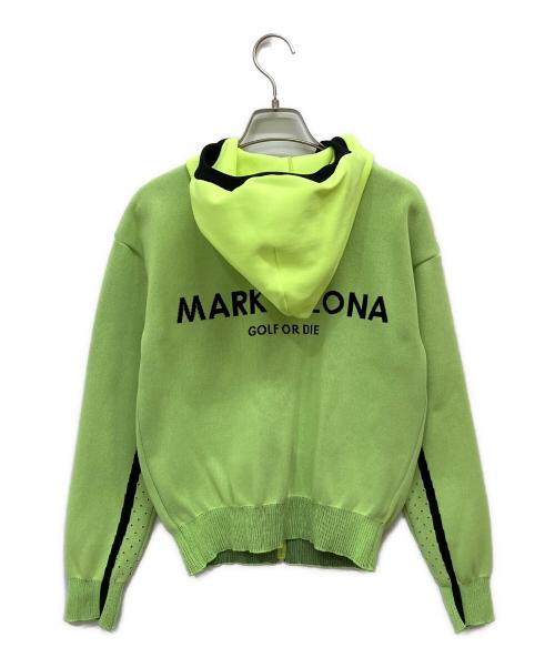 MARK&LONA（マークアンドロナ）MARK&LONA (マークアンドロナ) ジップアップフーデットセーター 黄緑 サイズ:38の古着・服飾アイテム