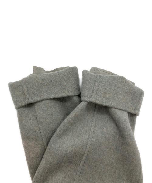 ebure（エブール）ebure (エブール) メランジビーバー ジップアップコート グレー サイズ:SIZE 36の古着・服飾アイテム
