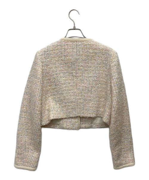 Snidel（スナイデル）Snidel (スナイデル) ツイードジャケット ピンク サイズ:Fの古着・服飾アイテム