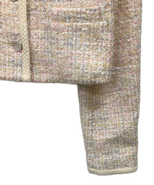 Snidel（スナイデル）Snidel (スナイデル) ツイードジャケット ピンク サイズ:Fの古着・服飾アイテム