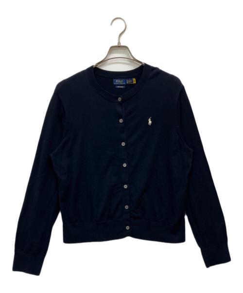 POLO RALPH LAUREN（ポロ・ラルフローレン）POLO RALPH LAUREN (ポロ・ラルフローレン) ピマコットンカーディガン ネイビー サイズ:XLの古着・服飾アイテム