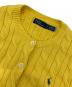 中古・古着 POLO RALPH LAUREN (ポロ・ラルフローレン) ケーブルニットカーディガン イエロー サイズ:M：10000円