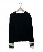 DEUXIEME CLASSEドゥーズィエム クラス）の古着「sleeve line プルオーバー」｜ブラック