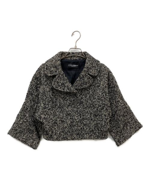 DOLCE & GABBANA（ドルチェ＆ガッバーナ）DOLCE & GABBANA (ドルチェ＆ガッバーナ) ウールジャケット ブラック サイズ:40の古着・服飾アイテム