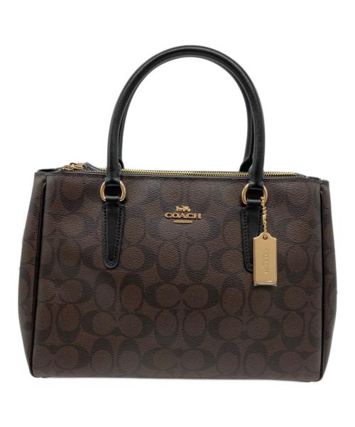 COACH（コーチ）COACH (コーチ) ハンドバッグ ブラウンの古着・服飾アイテム