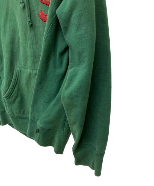 SUPREME（シュプリーム）SUPREME (シュプリーム) S LOGO  HOODED SWEATSHIRT グリーン サイズ:Mの古着・服飾アイテム