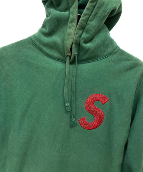 SUPREME（シュプリーム）SUPREME (シュプリーム) S LOGO  HOODED SWEATSHIRT グリーン サイズ:Mの古着・服飾アイテム