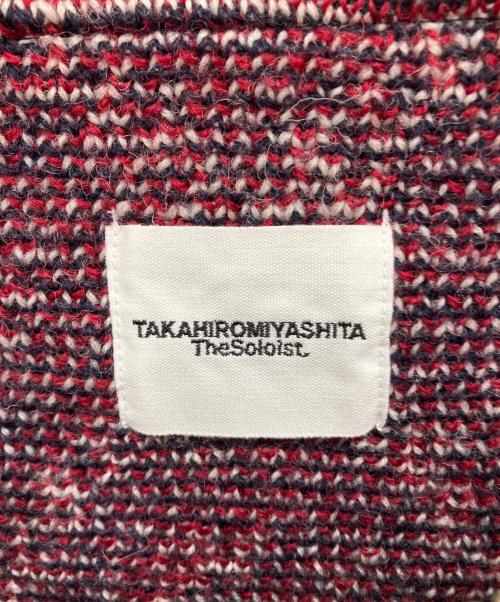 TAKAHIROMIYASHITA TheSoloIst.（タカヒロミヤシタ ザソロイスト）TAKAHIROMIYASHITA TheSoloIst. (タカヒロミヤシタ ザソロイスト) ボートネックノルディック柄ケープ ニット ネイビー サイズ:-の古着・服飾アイテム