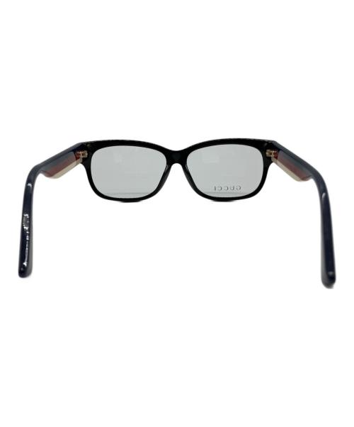 GUCCI（グッチ）GUCCI (グッチ) 伊達メガネ ネイビー サイズ:55□14-150の古着・服飾アイテム