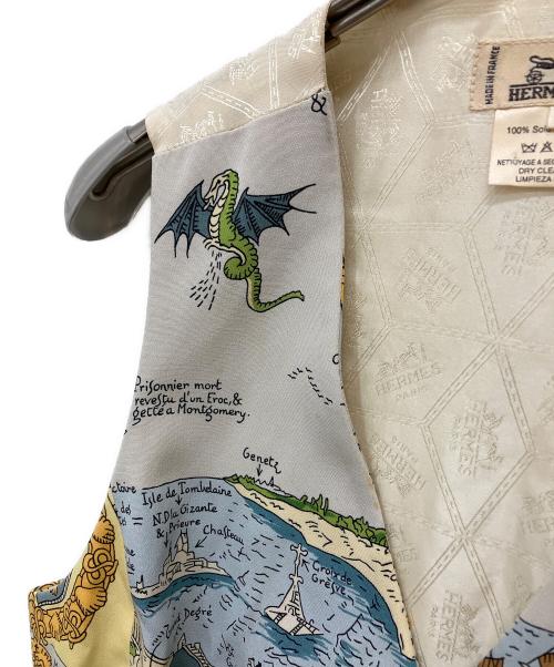HERMES（エルメス）HERMES (エルメス) 切替ベスト ベージュ サイズ:SIZE 36の古着・服飾アイテム