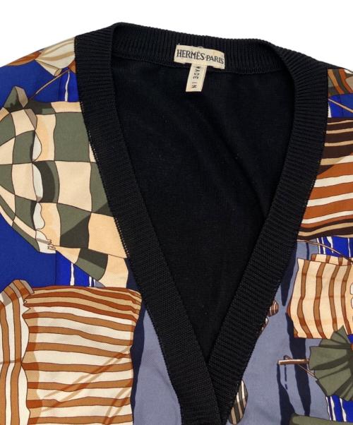 HERMES（エルメス）HERMES (エルメス) ニット切替ベスト ブラック サイズ:SIZE MEの古着・服飾アイテム
