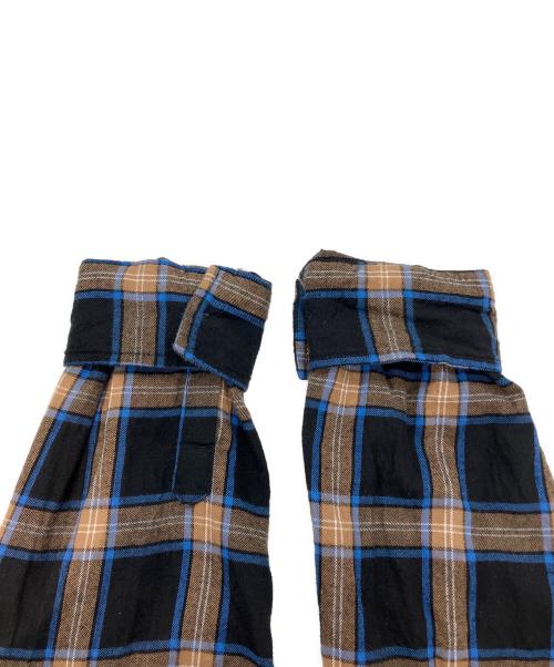 DIESEL（ディーゼル）DIESEL (ディーゼル) シャツ ブラウン×ブラック サイズ:46の古着・服飾アイテム