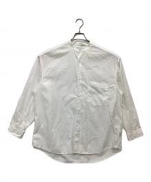 Graphpaper（グラフペーパー）の古着「Broad L/S Oversized Band Collar Shirt」｜ホワイト