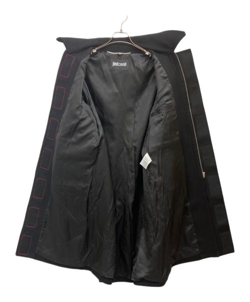 JUST CAVALLI（ジャストカヴァリ）JUST CAVALLI (ジャストカヴァリ) コート ブラック サイズ:48の古着・服飾アイテム