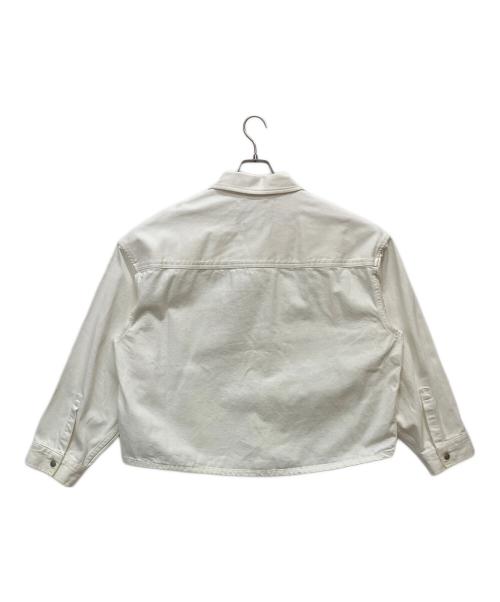 Calvin Klein Jeans（カルバンクラインジーンズ）Calvin Klein Jeans (カルバンクラインジーンズ) BOXY SHIRT JACKET ホワイト サイズ:Mの古着・服飾アイテム