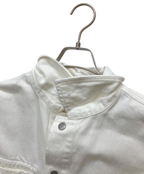 Calvin Klein Jeans（カルバンクラインジーンズ）Calvin Klein Jeans (カルバンクラインジーンズ) BOXY SHIRT JACKET ホワイト サイズ:Mの古着・服飾アイテム