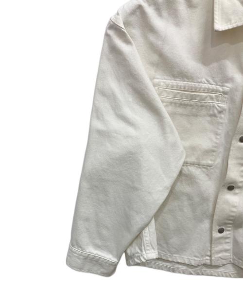 Calvin Klein Jeans（カルバンクラインジーンズ）Calvin Klein Jeans (カルバンクラインジーンズ) BOXY SHIRT JACKET ホワイト サイズ:Mの古着・服飾アイテム