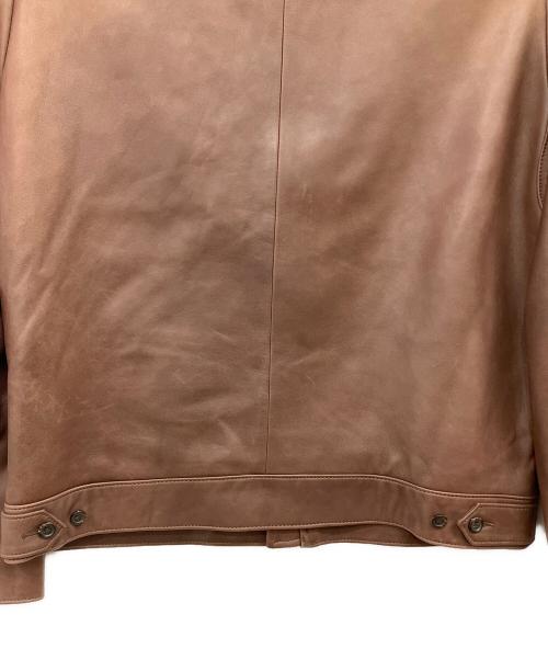 POLO RALPH LAUREN（ポロ・ラルフローレン）POLO RALPH LAUREN (ポロ・ラルフローレン) ラムレザージャケット ブラウン サイズ:Lの古着・服飾アイテム