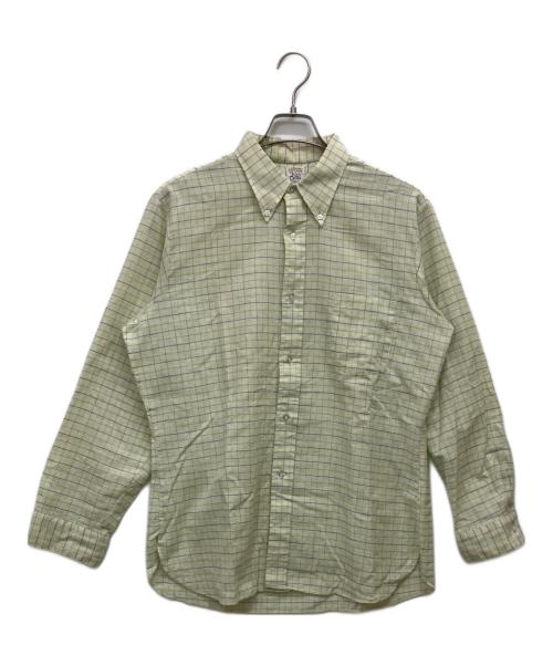 ARROW（アロー）ARROW (アロー) チェックシャツ イエロー サイズ:Lの古着・服飾アイテム