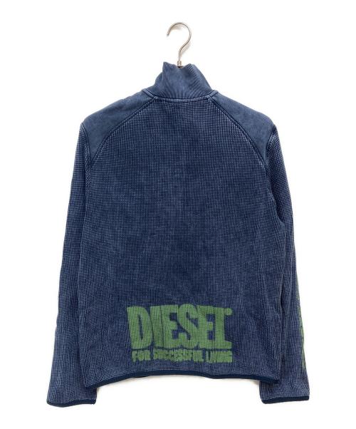 DIESEL（ディーゼル）DIESEL (ディーゼル) S-WAFCOOL-ZIP-LS ジップアップスウェット ブルー サイズ:Sの古着・服飾アイテム