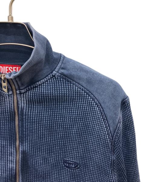DIESEL（ディーゼル）DIESEL (ディーゼル) S-WAFCOOL-ZIP-LS ジップアップスウェット ブルー サイズ:Sの古着・服飾アイテム