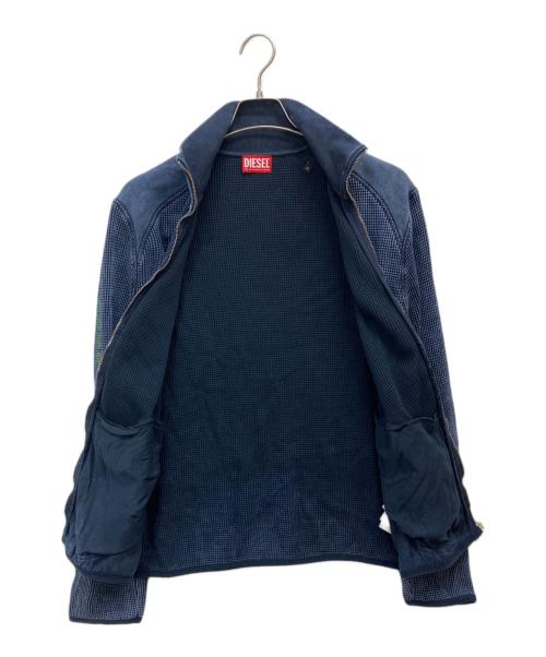DIESEL（ディーゼル）DIESEL (ディーゼル) S-WAFCOOL-ZIP-LS ジップアップスウェット ブルー サイズ:Sの古着・服飾アイテム